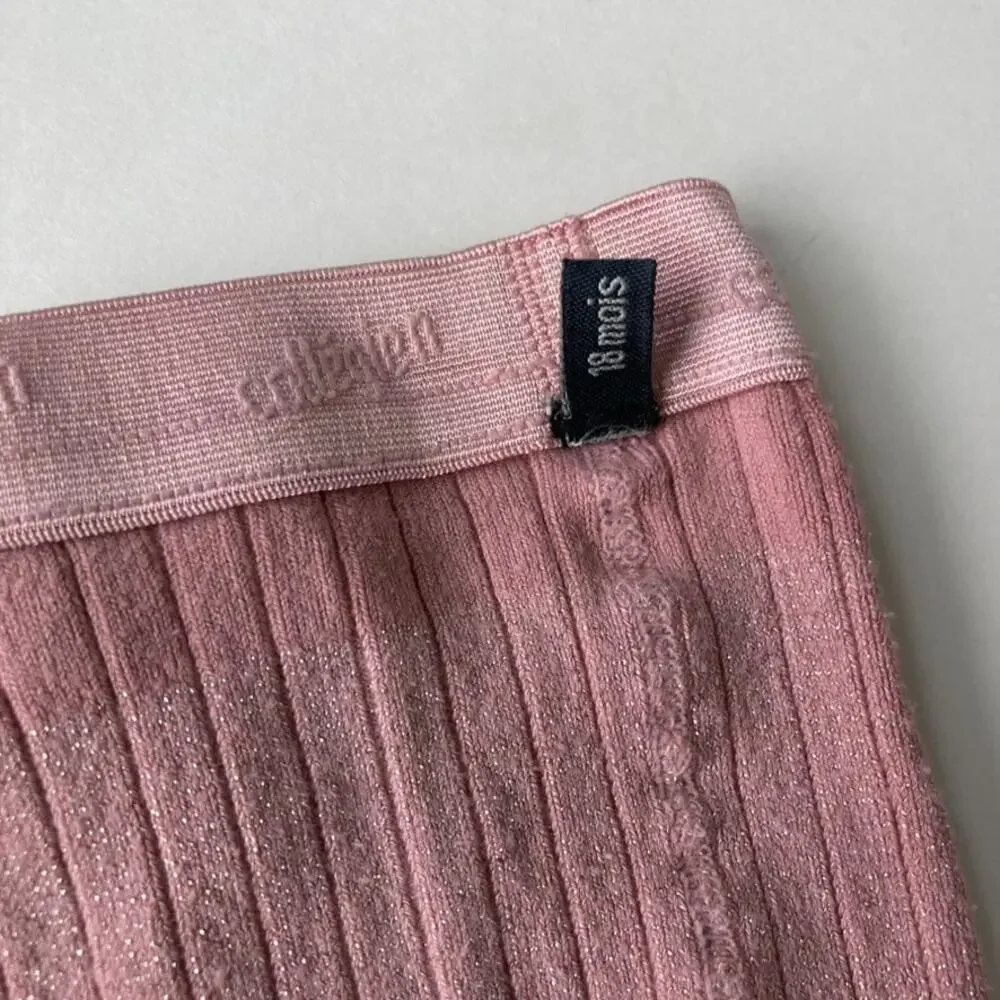 Collegien glitter ribbed